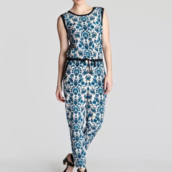 Ted Baker Daala Paisley Silk Jumpsuit - Picture 1 of 7
